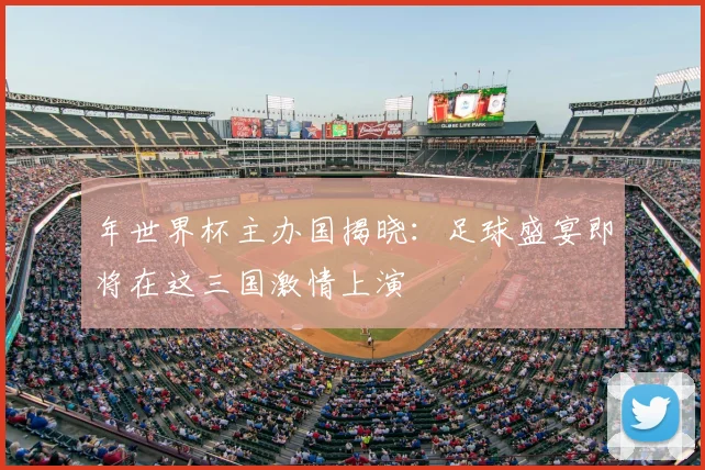 年世界杯主办国揭晓:足球盛宴即将在这三国激情上演